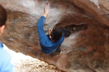 Bouldering in Hueco Tanks on 11/27/2019 with Blue Lizard Climbing and Yoga

Filename: SRM_20191127_1101560.jpg
Aperture: f/2.8
Shutter Speed: 1/250
Body: Canon EOS-1D Mark II
Lens: Canon EF 50mm f/1.8 II