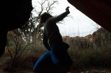 Bouldering in Hueco Tanks on 11/27/2019 with Blue Lizard Climbing and Yoga

Filename: SRM_20191127_1109050.jpg
Aperture: f/20.0
Shutter Speed: 1/320
Body: Canon EOS-1D Mark II
Lens: Canon EF 50mm f/1.8 II