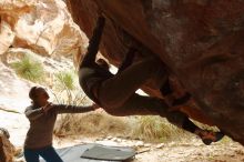 Bouldering in Hueco Tanks on 11/27/2019 with Blue Lizard Climbing and Yoga

Filename: SRM_20191127_1116450.jpg
Aperture: f/5.0
Shutter Speed: 1/320
Body: Canon EOS-1D Mark II
Lens: Canon EF 50mm f/1.8 II