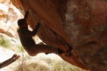 Bouldering in Hueco Tanks on 11/27/2019 with Blue Lizard Climbing and Yoga

Filename: SRM_20191127_1116530.jpg
Aperture: f/4.5
Shutter Speed: 1/320
Body: Canon EOS-1D Mark II
Lens: Canon EF 50mm f/1.8 II