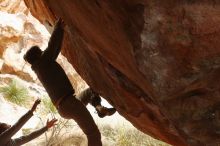 Bouldering in Hueco Tanks on 11/27/2019 with Blue Lizard Climbing and Yoga

Filename: SRM_20191127_1116540.jpg
Aperture: f/4.5
Shutter Speed: 1/320
Body: Canon EOS-1D Mark II
Lens: Canon EF 50mm f/1.8 II