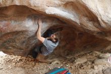 Bouldering in Hueco Tanks on 11/27/2019 with Blue Lizard Climbing and Yoga

Filename: SRM_20191127_1120460.jpg
Aperture: f/3.2
Shutter Speed: 1/320
Body: Canon EOS-1D Mark II
Lens: Canon EF 50mm f/1.8 II