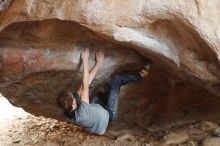 Bouldering in Hueco Tanks on 11/27/2019 with Blue Lizard Climbing and Yoga

Filename: SRM_20191127_1120510.jpg
Aperture: f/3.2
Shutter Speed: 1/320
Body: Canon EOS-1D Mark II
Lens: Canon EF 50mm f/1.8 II