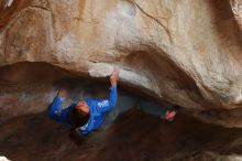 Bouldering in Hueco Tanks on 11/27/2019 with Blue Lizard Climbing and Yoga

Filename: SRM_20191127_1123260.jpg
Aperture: f/4.5
Shutter Speed: 1/250
Body: Canon EOS-1D Mark II
Lens: Canon EF 50mm f/1.8 II