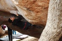 Bouldering in Hueco Tanks on 11/27/2019 with Blue Lizard Climbing and Yoga

Filename: SRM_20191127_1127122.jpg
Aperture: f/5.0
Shutter Speed: 1/250
Body: Canon EOS-1D Mark II
Lens: Canon EF 50mm f/1.8 II