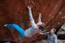 Bouldering in Hueco Tanks on 11/27/2019 with Blue Lizard Climbing and Yoga

Filename: SRM_20191127_1221060.jpg
Aperture: f/5.0
Shutter Speed: 1/250
Body: Canon EOS-1D Mark II
Lens: Canon EF 16-35mm f/2.8 L