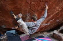 Bouldering in Hueco Tanks on 11/27/2019 with Blue Lizard Climbing and Yoga

Filename: SRM_20191127_1223470.jpg
Aperture: f/4.0
Shutter Speed: 1/250
Body: Canon EOS-1D Mark II
Lens: Canon EF 16-35mm f/2.8 L