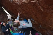 Bouldering in Hueco Tanks on 11/27/2019 with Blue Lizard Climbing and Yoga

Filename: SRM_20191127_1225170.jpg
Aperture: f/7.1
Shutter Speed: 1/250
Body: Canon EOS-1D Mark II
Lens: Canon EF 16-35mm f/2.8 L