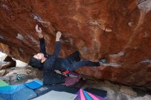 Bouldering in Hueco Tanks on 11/27/2019 with Blue Lizard Climbing and Yoga

Filename: SRM_20191127_1226170.jpg
Aperture: f/5.0
Shutter Speed: 1/250
Body: Canon EOS-1D Mark II
Lens: Canon EF 16-35mm f/2.8 L