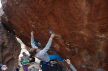 Bouldering in Hueco Tanks on 11/27/2019 with Blue Lizard Climbing and Yoga

Filename: SRM_20191127_1227530.jpg
Aperture: f/5.6
Shutter Speed: 1/250
Body: Canon EOS-1D Mark II
Lens: Canon EF 16-35mm f/2.8 L