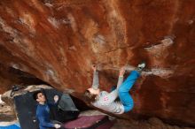 Bouldering in Hueco Tanks on 11/27/2019 with Blue Lizard Climbing and Yoga

Filename: SRM_20191127_1237450.jpg
Aperture: f/3.5
Shutter Speed: 1/250
Body: Canon EOS-1D Mark II
Lens: Canon EF 16-35mm f/2.8 L