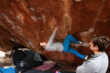 Bouldering in Hueco Tanks on 11/27/2019 with Blue Lizard Climbing and Yoga

Filename: SRM_20191127_1240080.jpg
Aperture: f/3.5
Shutter Speed: 1/250
Body: Canon EOS-1D Mark II
Lens: Canon EF 16-35mm f/2.8 L