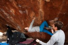 Bouldering in Hueco Tanks on 11/27/2019 with Blue Lizard Climbing and Yoga

Filename: SRM_20191127_1240090.jpg
Aperture: f/3.5
Shutter Speed: 1/250
Body: Canon EOS-1D Mark II
Lens: Canon EF 16-35mm f/2.8 L