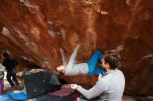 Bouldering in Hueco Tanks on 11/27/2019 with Blue Lizard Climbing and Yoga

Filename: SRM_20191127_1240100.jpg
Aperture: f/3.5
Shutter Speed: 1/250
Body: Canon EOS-1D Mark II
Lens: Canon EF 16-35mm f/2.8 L