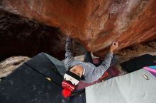 Bouldering in Hueco Tanks on 11/27/2019 with Blue Lizard Climbing and Yoga

Filename: SRM_20191127_1305230.jpg
Aperture: f/2.8
Shutter Speed: 1/250
Body: Canon EOS-1D Mark II
Lens: Canon EF 16-35mm f/2.8 L