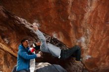 Bouldering in Hueco Tanks on 11/27/2019 with Blue Lizard Climbing and Yoga

Filename: SRM_20191127_1310020.jpg
Aperture: f/2.8
Shutter Speed: 1/200
Body: Canon EOS-1D Mark II
Lens: Canon EF 16-35mm f/2.8 L