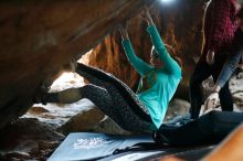 Bouldering in Hueco Tanks on 11/29/2019 with Blue Lizard Climbing and Yoga

Filename: SRM_20191129_1150050.jpg
Aperture: f/2.0
Shutter Speed: 1/250
Body: Canon EOS-1D Mark II
Lens: Canon EF 50mm f/1.8 II