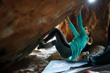 Bouldering in Hueco Tanks on 11/29/2019 with Blue Lizard Climbing and Yoga

Filename: SRM_20191129_1150360.jpg
Aperture: f/1.8
Shutter Speed: 1/200
Body: Canon EOS-1D Mark II
Lens: Canon EF 50mm f/1.8 II