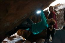 Bouldering in Hueco Tanks on 11/29/2019 with Blue Lizard Climbing and Yoga

Filename: SRM_20191129_1150430.jpg
Aperture: f/2.5
Shutter Speed: 1/250
Body: Canon EOS-1D Mark II
Lens: Canon EF 50mm f/1.8 II