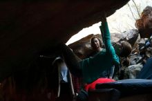 Bouldering in Hueco Tanks on 11/29/2019 with Blue Lizard Climbing and Yoga

Filename: SRM_20191129_1152060.jpg
Aperture: f/4.5
Shutter Speed: 1/250
Body: Canon EOS-1D Mark II
Lens: Canon EF 50mm f/1.8 II