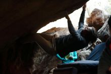 Bouldering in Hueco Tanks on 11/29/2019 with Blue Lizard Climbing and Yoga

Filename: SRM_20191129_1154590.jpg
Aperture: f/2.8
Shutter Speed: 1/250
Body: Canon EOS-1D Mark II
Lens: Canon EF 50mm f/1.8 II