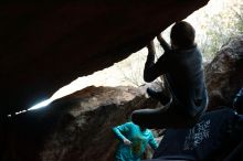 Bouldering in Hueco Tanks on 11/29/2019 with Blue Lizard Climbing and Yoga

Filename: SRM_20191129_1155170.jpg
Aperture: f/4.0
Shutter Speed: 1/250
Body: Canon EOS-1D Mark II
Lens: Canon EF 50mm f/1.8 II
