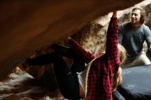 Bouldering in Hueco Tanks on 11/29/2019 with Blue Lizard Climbing and Yoga

Filename: SRM_20191129_1203190.jpg
Aperture: f/1.8
Shutter Speed: 1/160
Body: Canon EOS-1D Mark II
Lens: Canon EF 50mm f/1.8 II