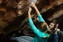 Bouldering in Hueco Tanks on 11/29/2019 with Blue Lizard Climbing and Yoga

Filename: SRM_20191129_1205190.jpg
Aperture: f/4.0
Shutter Speed: 1/250
Body: Canon EOS-1D Mark II
Lens: Canon EF 50mm f/1.8 II