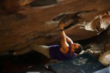 Bouldering in Hueco Tanks on 11/29/2019 with Blue Lizard Climbing and Yoga

Filename: SRM_20191129_1208480.jpg
Aperture: f/1.8
Shutter Speed: 1/250
Body: Canon EOS-1D Mark II
Lens: Canon EF 50mm f/1.8 II