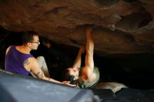 Bouldering in Hueco Tanks on 11/29/2019 with Blue Lizard Climbing and Yoga

Filename: SRM_20191129_1210560.jpg
Aperture: f/2.0
Shutter Speed: 1/250
Body: Canon EOS-1D Mark II
Lens: Canon EF 50mm f/1.8 II