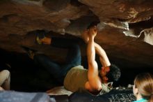 Bouldering in Hueco Tanks on 11/29/2019 with Blue Lizard Climbing and Yoga

Filename: SRM_20191129_1211360.jpg
Aperture: f/1.8
Shutter Speed: 1/250
Body: Canon EOS-1D Mark II
Lens: Canon EF 50mm f/1.8 II