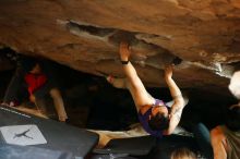 Bouldering in Hueco Tanks on 11/29/2019 with Blue Lizard Climbing and Yoga

Filename: SRM_20191129_1213480.jpg
Aperture: f/2.0
Shutter Speed: 1/250
Body: Canon EOS-1D Mark II
Lens: Canon EF 50mm f/1.8 II