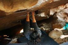 Bouldering in Hueco Tanks on 11/29/2019 with Blue Lizard Climbing and Yoga

Filename: SRM_20191129_1223210.jpg
Aperture: f/2.2
Shutter Speed: 1/200
Body: Canon EOS-1D Mark II
Lens: Canon EF 50mm f/1.8 II