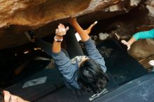 Bouldering in Hueco Tanks on 11/29/2019 with Blue Lizard Climbing and Yoga

Filename: SRM_20191129_1223500.jpg
Aperture: f/3.2
Shutter Speed: 1/200
Body: Canon EOS-1D Mark II
Lens: Canon EF 50mm f/1.8 II