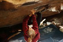 Bouldering in Hueco Tanks on 11/29/2019 with Blue Lizard Climbing and Yoga

Filename: SRM_20191129_1226580.jpg
Aperture: f/2.0
Shutter Speed: 1/200
Body: Canon EOS-1D Mark II
Lens: Canon EF 50mm f/1.8 II