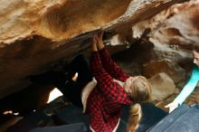 Bouldering in Hueco Tanks on 11/29/2019 with Blue Lizard Climbing and Yoga

Filename: SRM_20191129_1227050.jpg
Aperture: f/2.8
Shutter Speed: 1/200
Body: Canon EOS-1D Mark II
Lens: Canon EF 50mm f/1.8 II