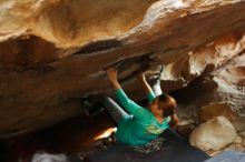 Bouldering in Hueco Tanks on 11/29/2019 with Blue Lizard Climbing and Yoga

Filename: SRM_20191129_1229020.jpg
Aperture: f/2.5
Shutter Speed: 1/200
Body: Canon EOS-1D Mark II
Lens: Canon EF 50mm f/1.8 II