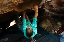 Bouldering in Hueco Tanks on 11/29/2019 with Blue Lizard Climbing and Yoga

Filename: SRM_20191129_1229380.jpg
Aperture: f/5.0
Shutter Speed: 1/200
Body: Canon EOS-1D Mark II
Lens: Canon EF 50mm f/1.8 II