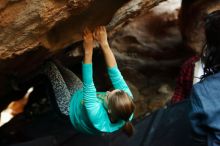 Bouldering in Hueco Tanks on 11/29/2019 with Blue Lizard Climbing and Yoga

Filename: SRM_20191129_1229540.jpg
Aperture: f/2.8
Shutter Speed: 1/250
Body: Canon EOS-1D Mark II
Lens: Canon EF 50mm f/1.8 II