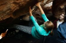 Bouldering in Hueco Tanks on 11/29/2019 with Blue Lizard Climbing and Yoga

Filename: SRM_20191129_1229590.jpg
Aperture: f/3.5
Shutter Speed: 1/250
Body: Canon EOS-1D Mark II
Lens: Canon EF 50mm f/1.8 II