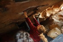 Bouldering in Hueco Tanks on 11/29/2019 with Blue Lizard Climbing and Yoga

Filename: SRM_20191129_1235040.jpg
Aperture: f/2.2
Shutter Speed: 1/250
Body: Canon EOS-1D Mark II
Lens: Canon EF 50mm f/1.8 II