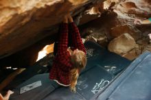 Bouldering in Hueco Tanks on 11/29/2019 with Blue Lizard Climbing and Yoga

Filename: SRM_20191129_1235160.jpg
Aperture: f/2.5
Shutter Speed: 1/250
Body: Canon EOS-1D Mark II
Lens: Canon EF 50mm f/1.8 II