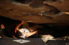 Bouldering in Hueco Tanks on 11/29/2019 with Blue Lizard Climbing and Yoga

Filename: SRM_20191129_1242160.jpg
Aperture: f/2.0
Shutter Speed: 1/250
Body: Canon EOS-1D Mark II
Lens: Canon EF 50mm f/1.8 II