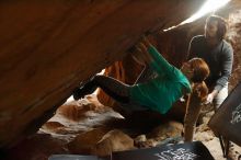 Bouldering in Hueco Tanks on 11/29/2019 with Blue Lizard Climbing and Yoga

Filename: SRM_20191129_1253470.jpg
Aperture: f/2.8
Shutter Speed: 1/250
Body: Canon EOS-1D Mark II
Lens: Canon EF 50mm f/1.8 II
