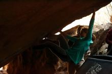 Bouldering in Hueco Tanks on 11/29/2019 with Blue Lizard Climbing and Yoga

Filename: SRM_20191129_1254140.jpg
Aperture: f/4.0
Shutter Speed: 1/250
Body: Canon EOS-1D Mark II
Lens: Canon EF 50mm f/1.8 II
