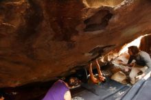 Bouldering in Hueco Tanks on 11/29/2019 with Blue Lizard Climbing and Yoga

Filename: SRM_20191129_1302350.jpg
Aperture: f/2.8
Shutter Speed: 1/125
Body: Canon EOS-1D Mark II
Lens: Canon EF 16-35mm f/2.8 L