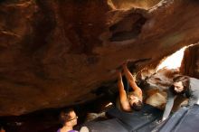 Bouldering in Hueco Tanks on 11/29/2019 with Blue Lizard Climbing and Yoga

Filename: SRM_20191129_1302410.jpg
Aperture: f/2.8
Shutter Speed: 1/160
Body: Canon EOS-1D Mark II
Lens: Canon EF 16-35mm f/2.8 L