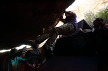 Bouldering in Hueco Tanks on 11/29/2019 with Blue Lizard Climbing and Yoga

Filename: SRM_20191129_1310440.jpg
Aperture: f/8.0
Shutter Speed: 1/250
Body: Canon EOS-1D Mark II
Lens: Canon EF 16-35mm f/2.8 L