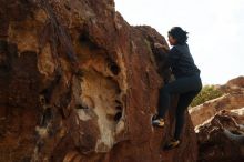 Bouldering in Hueco Tanks on 11/29/2019 with Blue Lizard Climbing and Yoga

Filename: SRM_20191129_1421400.jpg
Aperture: f/7.1
Shutter Speed: 1/250
Body: Canon EOS-1D Mark II
Lens: Canon EF 50mm f/1.8 II