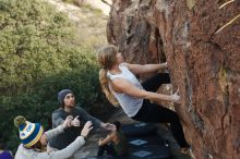 Bouldering in Hueco Tanks on 11/29/2019 with Blue Lizard Climbing and Yoga

Filename: SRM_20191129_1423030.jpg
Aperture: f/4.5
Shutter Speed: 1/250
Body: Canon EOS-1D Mark II
Lens: Canon EF 50mm f/1.8 II